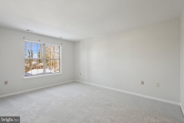 view of carpeted empty room