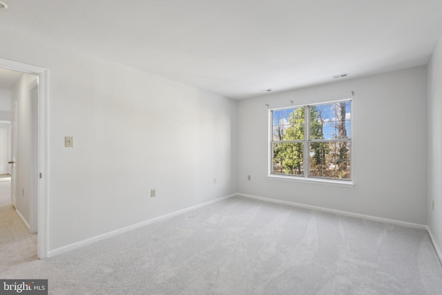 view of carpeted empty room