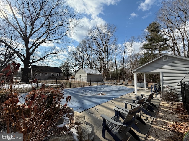 view of pool with a patio