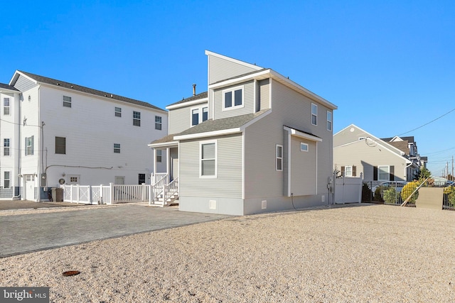 view of rear view of property