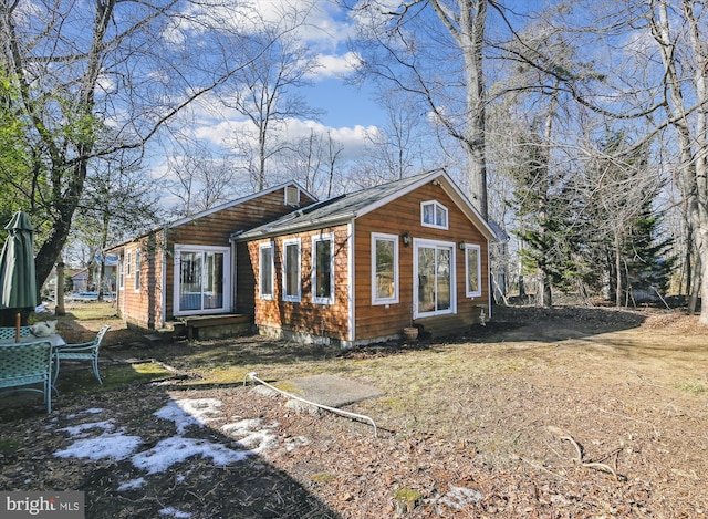 view of back of property