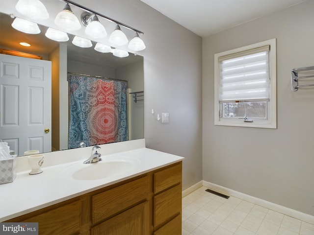 bathroom with vanity