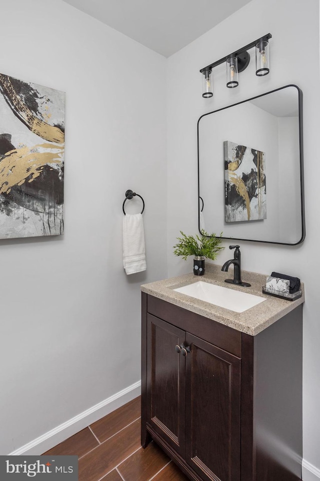 bathroom featuring vanity