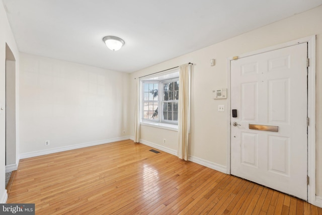 entrance foyer featuring light hardwood / wood-style flooring