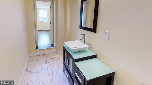 bathroom with vanity