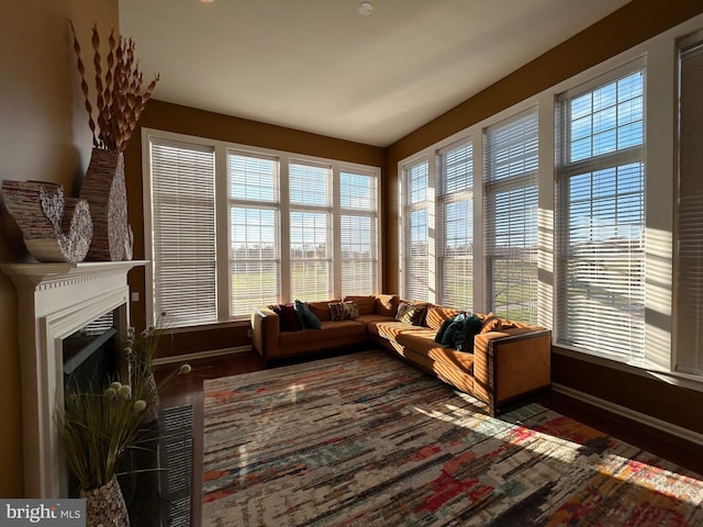 sunroom / solarium with a healthy amount of sunlight