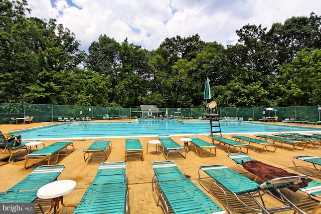 view of pool