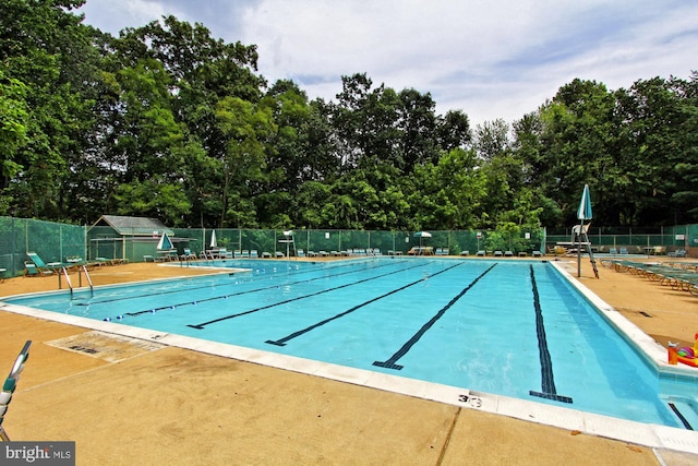 view of pool