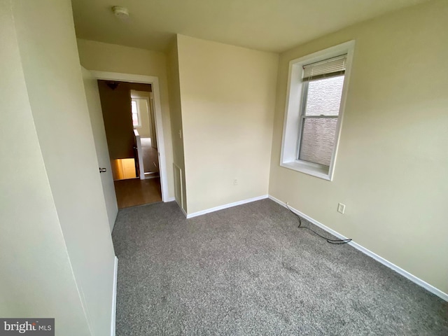 view of carpeted empty room