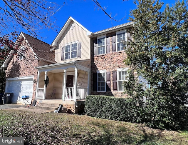 view of front facade with a porch