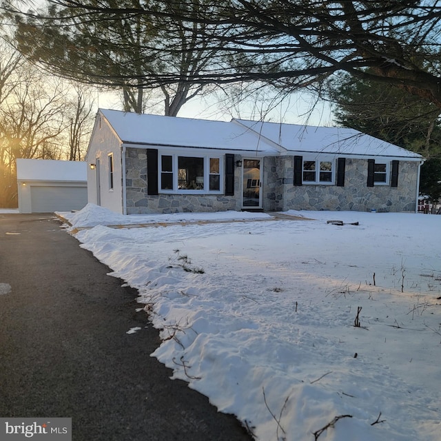 ranch-style house with a garage