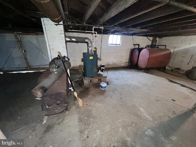 view of basement