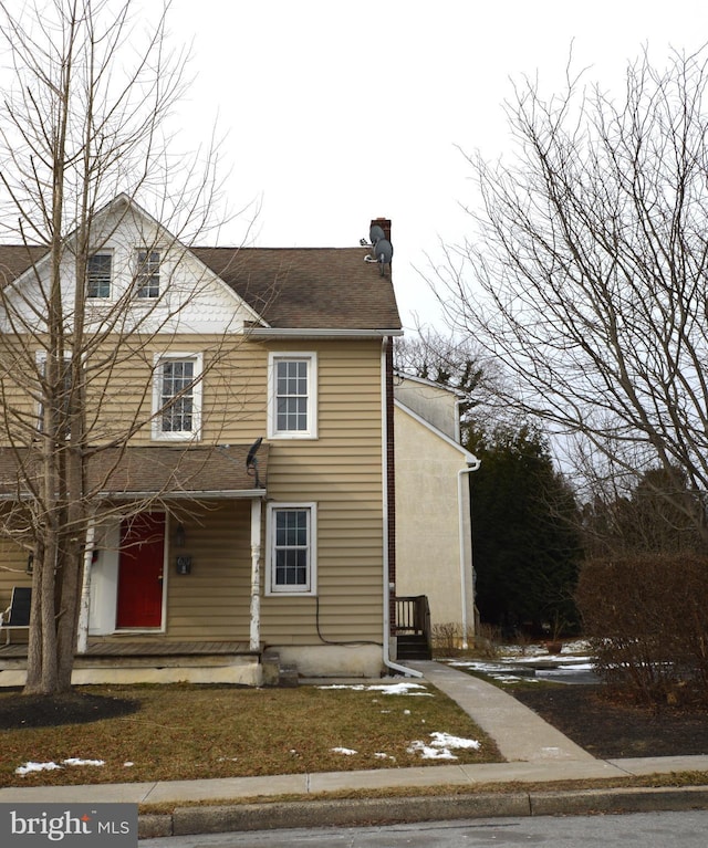 view of front of home