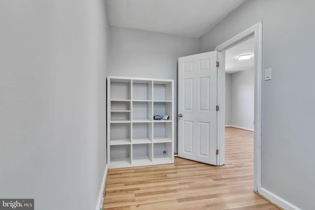 interior space with light wood-type flooring