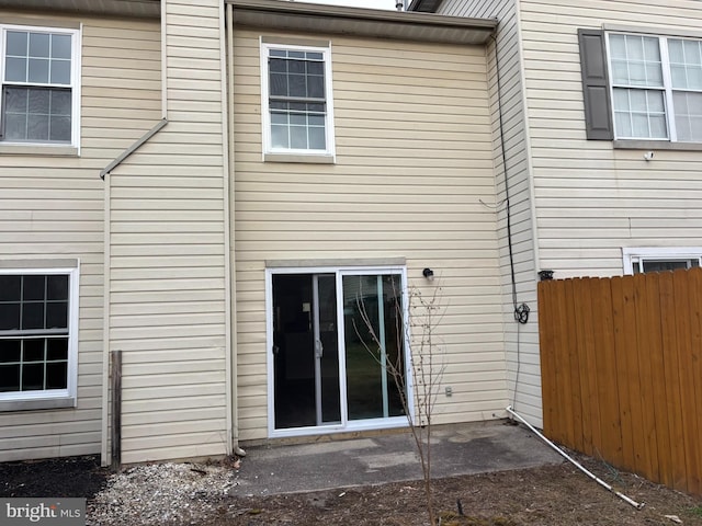 back of house featuring a patio