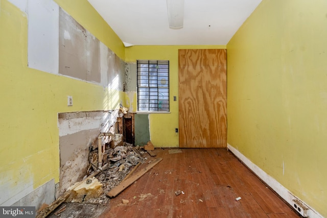 interior space with wood-type flooring