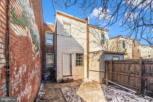 view of rear view of property