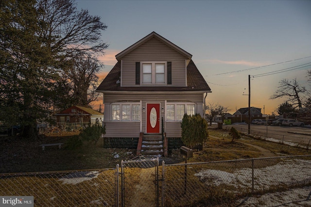 view of front of property