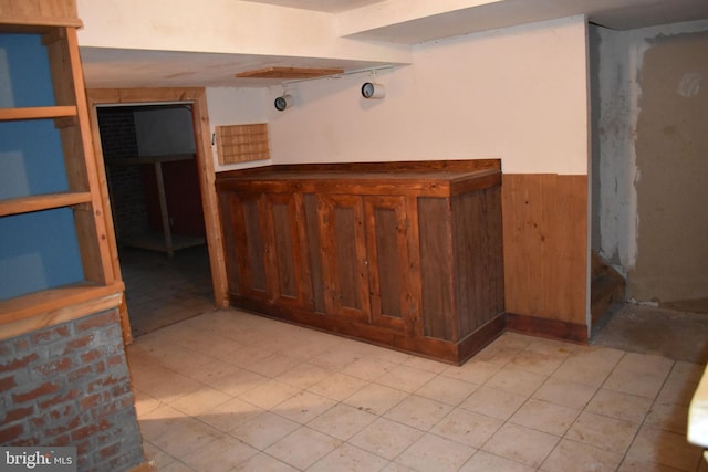 view of bar