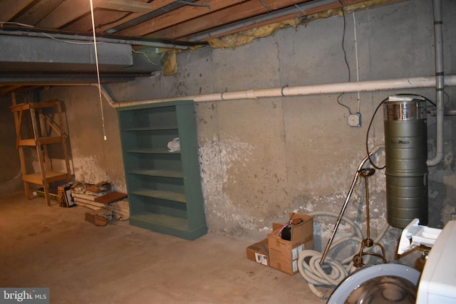 view of basement