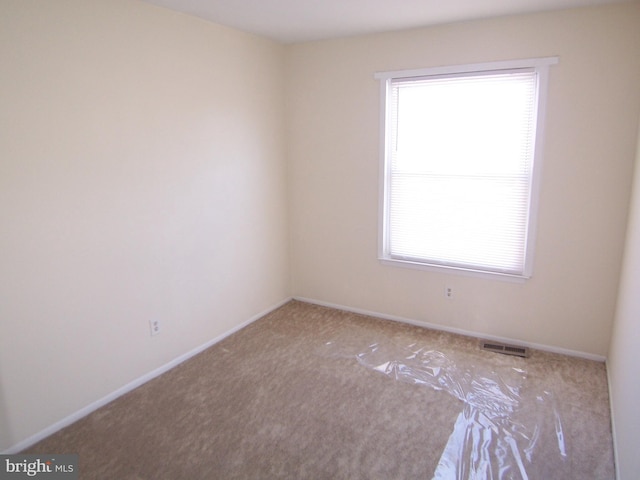 spare room featuring carpet floors