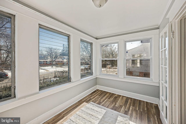 view of sunroom