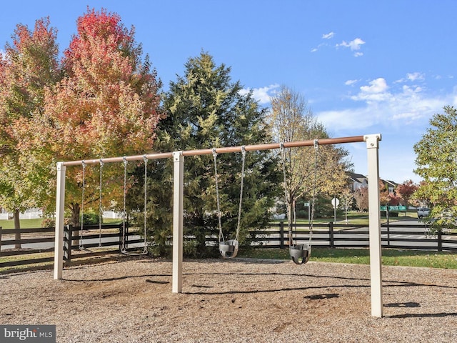 view of play area