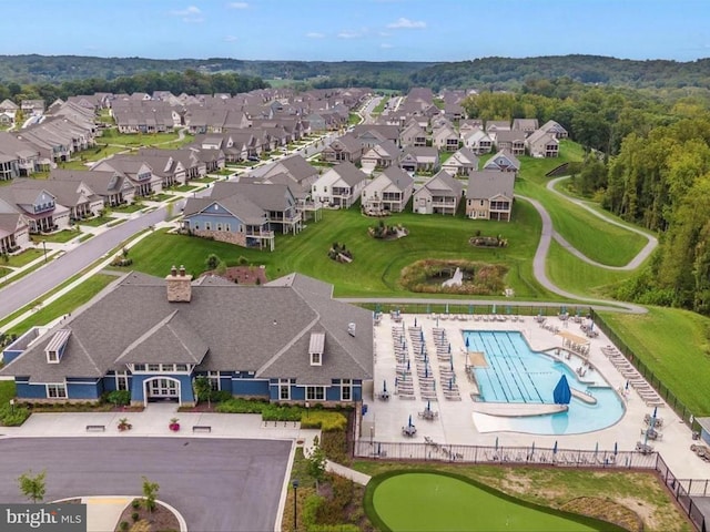 birds eye view of property