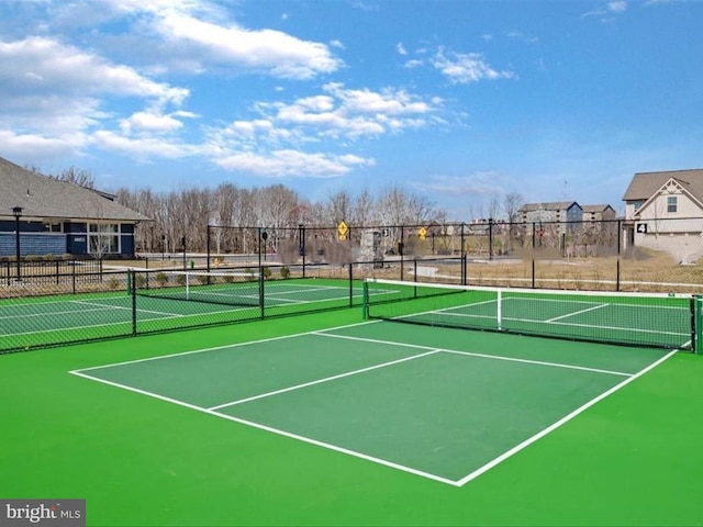 view of tennis court