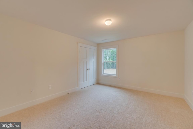 view of carpeted empty room