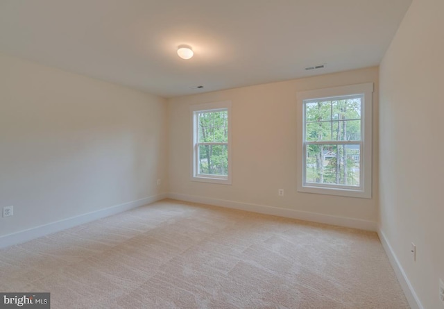 carpeted empty room with a healthy amount of sunlight