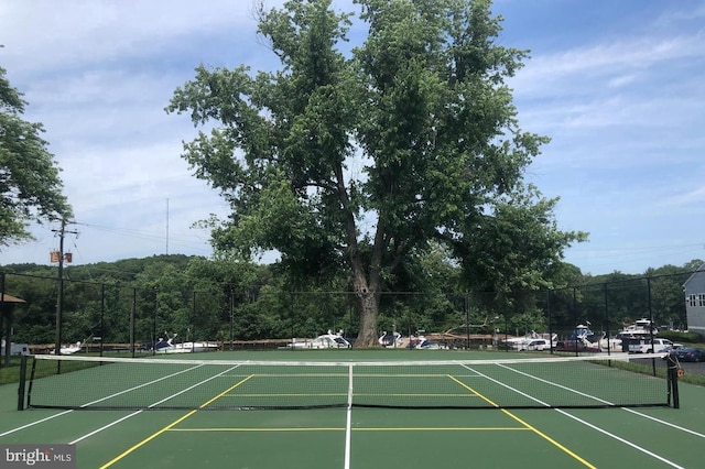 view of sport court