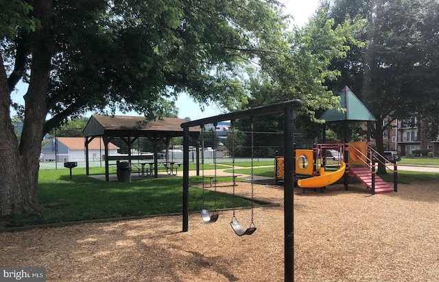 view of jungle gym