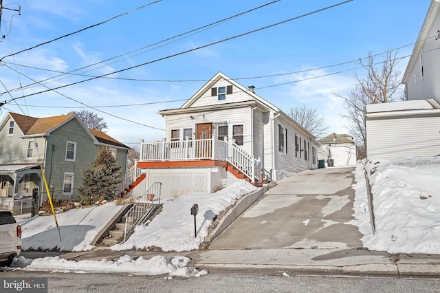 view of front of home