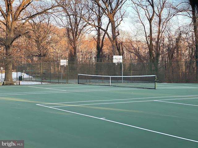 view of sport court