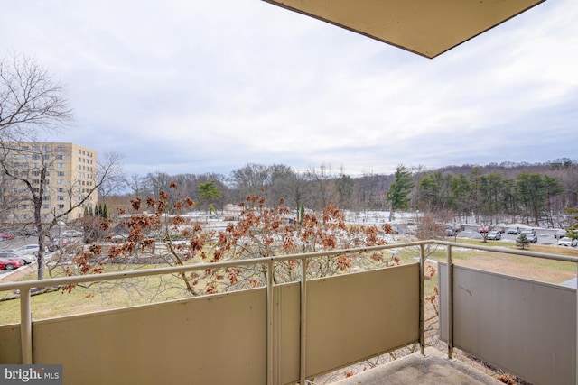 view of balcony