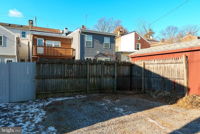 view of back of property