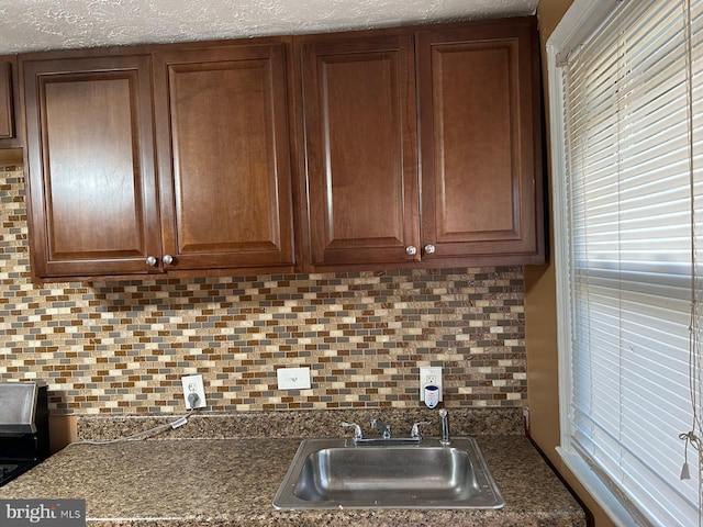 kitchen with backsplash and sink