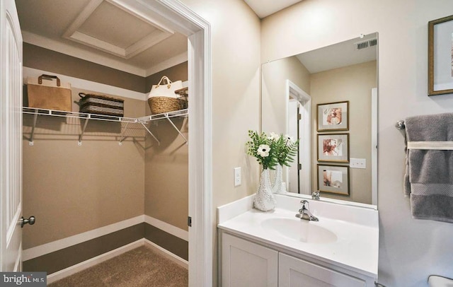 bathroom featuring vanity