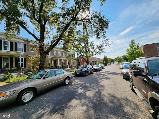 view of road