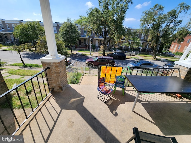 view of patio / terrace featuring covered porch