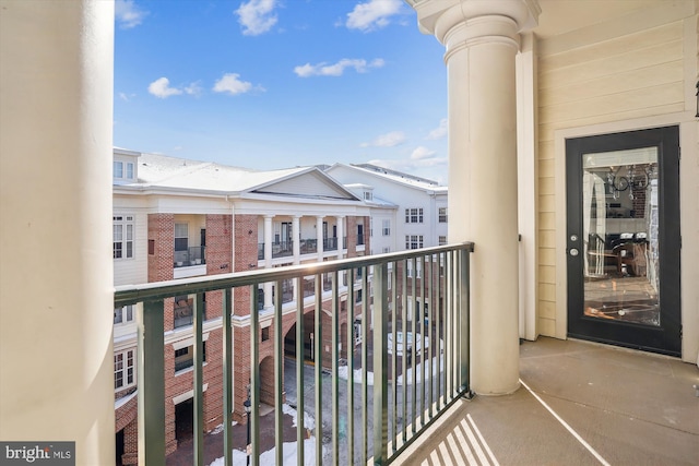 view of balcony