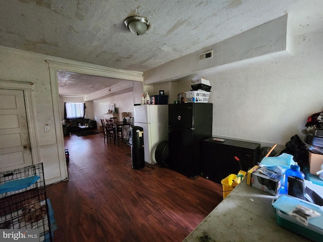 interior space featuring dark hardwood / wood-style flooring