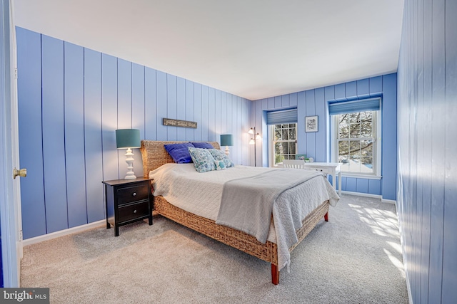 bedroom with carpet floors