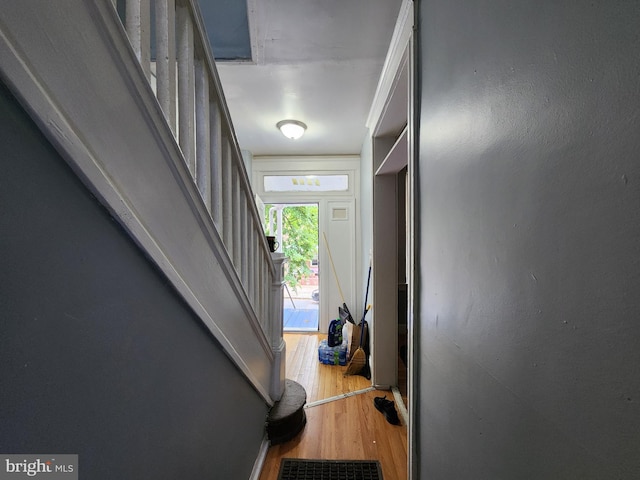 interior space featuring hardwood / wood-style flooring