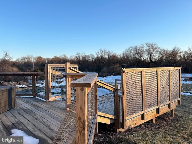 dock area featuring a wooden deck