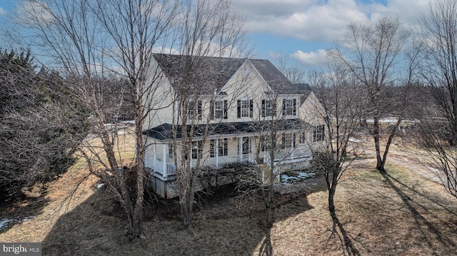 exterior space featuring a porch