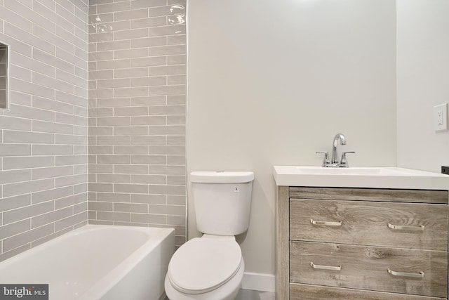 full bath featuring toilet and vanity