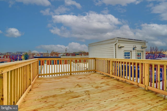 view of wooden terrace