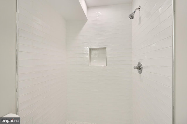 full bathroom featuring a stall shower